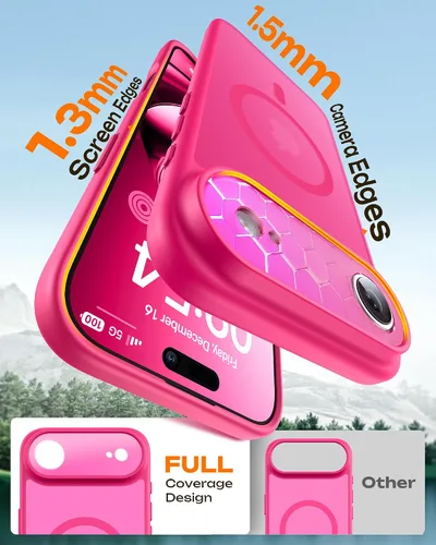 Miniatura 174 de TOCOL Funda para iPhone 11, compatible con Magsafe, protección completa de cámara, imanes integrados, protección contra caídas, funda translúcida