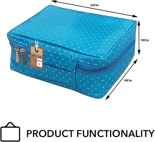 Miniatura 6 de atorakushon Estuche de viaje para maquillaje, organizador de cosméticos, bolsa de almacenamiento portátil para artistas, bolsa con cremallera