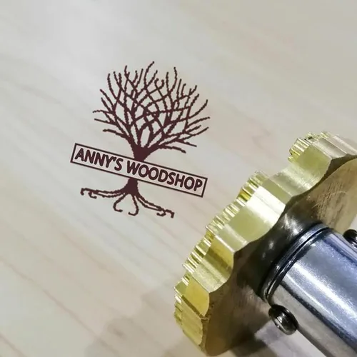 Hierro eléctrico personalizado de marca de madera, 200 W para pastel creativo/madera/cuero estampado de marca en relieve soldador con sello (1 x 1