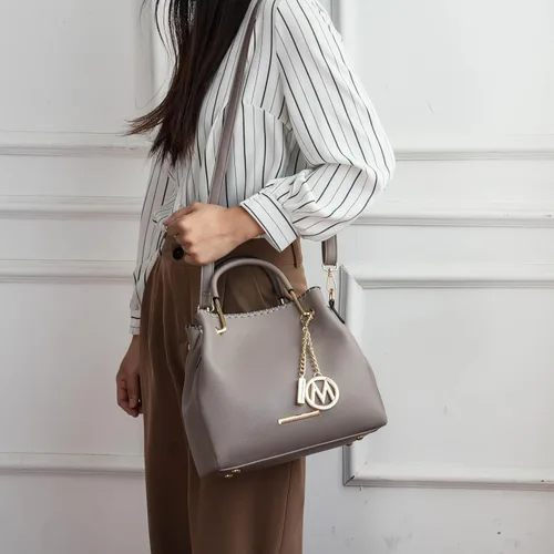 Miniatura 3 de MKF Collection Mia K - Bolso de mano para mujer, de piel vegana, con asa superior, bolso de mano