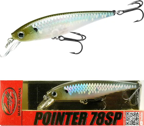 Miniatura 15 de Señuelos de pesca LUCKY CRAFT Pointer 78SP, señuelos de lubina y trucha de agua dulce de 3", suspensión de 4 pies a 5 pies de profundidad, Jerkbait