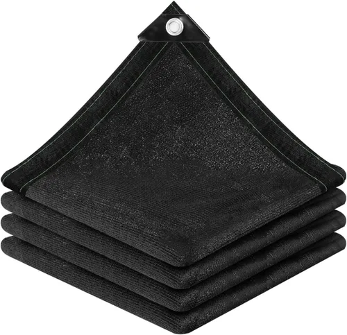 Miniatura 11 de vensovo Red de Tela de Sombra Bloqueador Solar 30% Negra Resistente – Malla de Sombra de Jardín de 10 x 20 Pies para Cubierta de Plantas, 30%