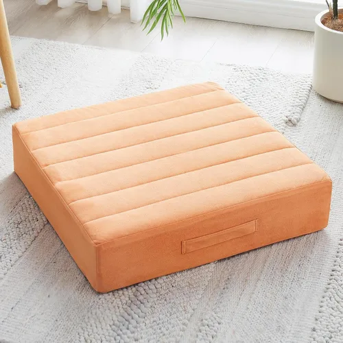 Miniatura 24 de JKMAX 2 Piezas Almohadas de Espuma de Alta Densidad para Piso - Almohadas Grandes Mejoradas para Asientos de Adultos - Cojín de Piso para Exteriores