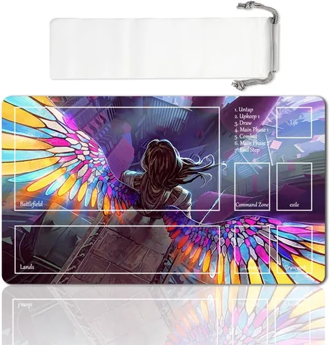 Miniatura 21 de Juego de mesa MTG Playmat Games Tamaño 60X35 cm CCG Compatible para TCG RPG CCG Play Mats (Ajani Steadfast-Zone)