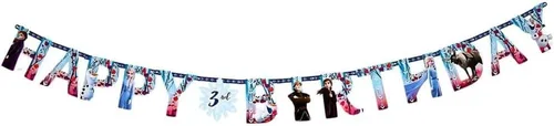 Disney Frozen 2 - Cartel jumbo con letras "Add-An-age", 10.5 x 10 pulgadas (paquete de 1), decoración de papel multicolor para fiestas, ideal para
