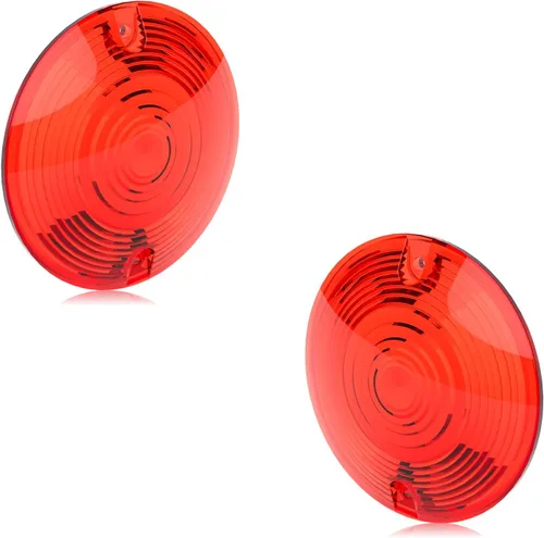 Miniatura 5 de NTHREEAUTO - Cubierta de lente de luz direccional plana de 3 1/4 pulgadas ámbar compatible con Harley Touring Electra Glide Road King Softail