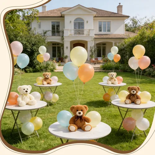 Miniatura 8 de 3 piezas de oso de peluche de 13.5 pulgadas, suave, de peluche, a granel, lindos juguetes de peluche para niños, baby shower, cumpleaños