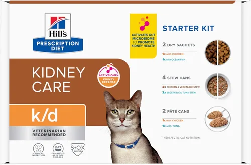 Miniatura 20 de Hill's Prescription Diet k/d Kidney Care with Chicken Wet Cat Food, dieta veterinaria, latas de 5.5 onzas, paquete de 24