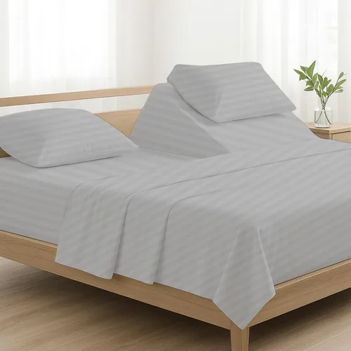 Miniatura 21 de 4 piezas de lujo Split Top Queen 100% algodón egipcio de 800 hilos (ajustable, parte superior flexible tamaño queen) sábanas divididas de 28