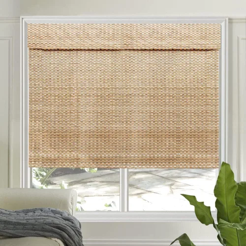 Miniatura 10 de LETAU cortinas de madera para ventanas con cenefa, filtran la luz