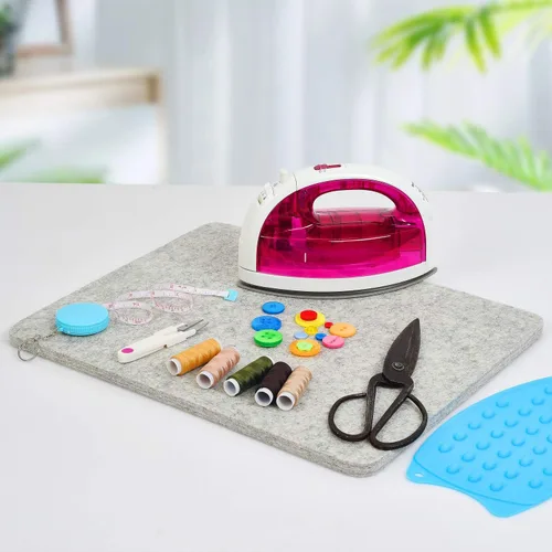 Miniatura 3 de Rdutuok Tapete de Prensado de Lana de 17"x13.5" 100% Lana Afieltrada de Nueva Zelanda Tapete de Planchado para Acolchadores, Costura, Suministros