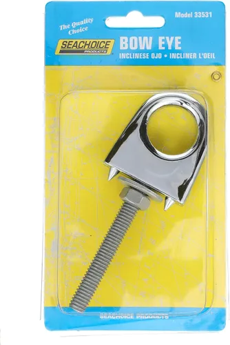 Miniatura 4 de Seachoice Single Shank Bow Eye for Tow Lines or Boat Trailer Winch Hook, 3 in. Shank, 1 in. Eye Diameter