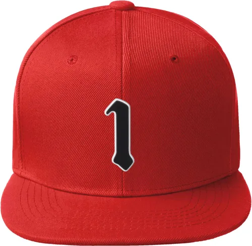 Miniatura 645 de Daxton Gorra clásica con visera de billete plano con letras del alfabeto inglés antiguo de la A a la Z