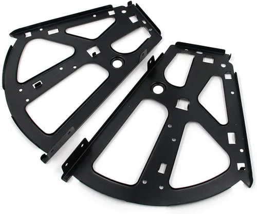 Miniatura 6 de Antrader 1 par de 2 capas de gabinete con marco abatible para zapatos Turing, negro mate Bisagras de cajón de acero inoxidable, accesorios