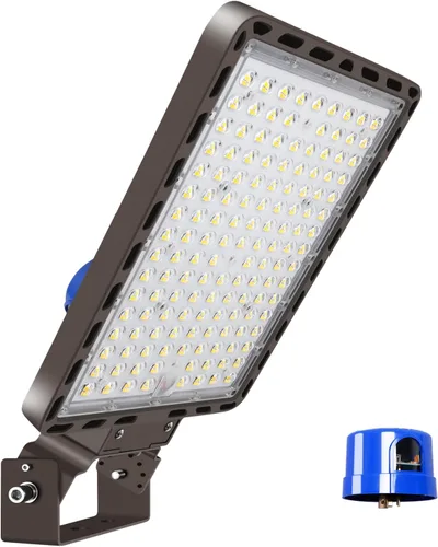 Miniatura 12 de LEDMO Soporte de doble bocina LED para estacionamiento, soporte de montaje de 180 grados, soporte de montaje de poste redondo, doble L, espigas