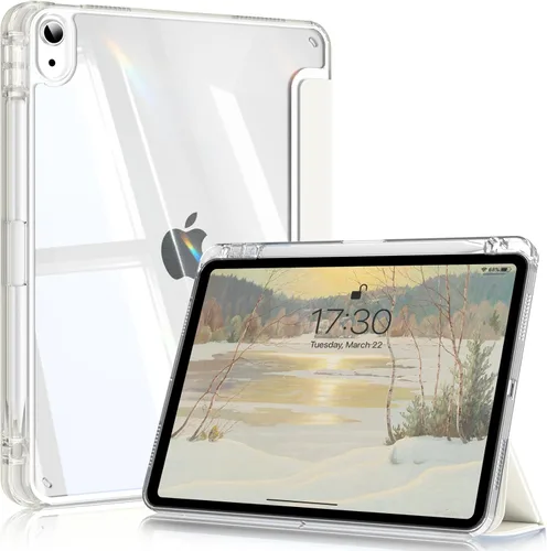 Miniatura 10 de Compatible con iPad (A16) de 11ª generación de 11 pulgadas 2025, funda para iPad de 10.9 pulgadas 2022, parte trasera transparente y cubierta
