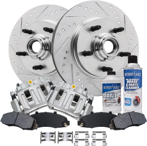 Miniatura 83 de Detroit Axle - 4 rotores de freno para Chevrolet Cruze Volt Orlando Verano, rotores de freno de disco perforados y ranurados de repuesto : rotor