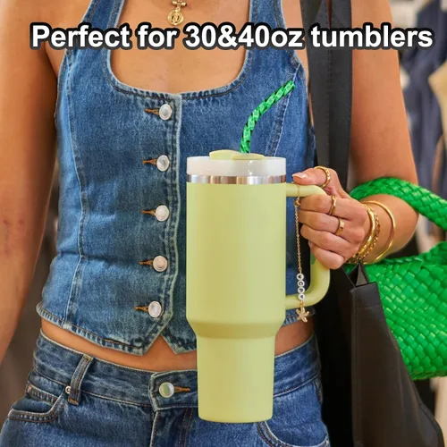 Miniatura 3 de Pajitas reutilizables para reemplazo de Stanley Cup, pajita larga de plástico de 12 pulgadas para vasos de 40 30 oz, pajitas duras coloridas