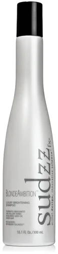 SUDZZFX BlondeAmbition Luxury Brightening - Fórmula sin sulfato para hombres y mujeres - Tamaño de viaje - Seguro para cabello teñido y canas - 10.1