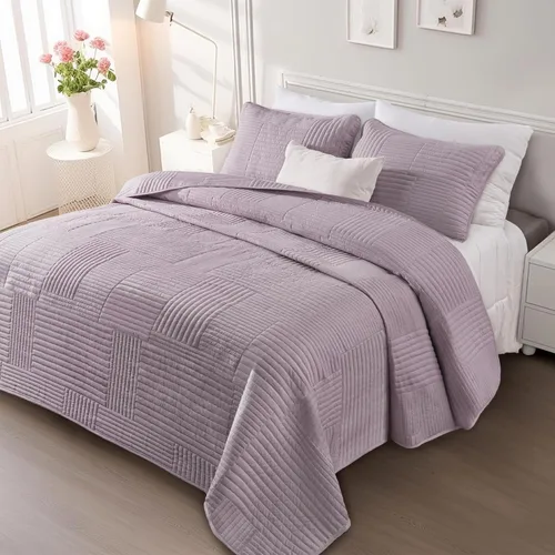 Miniatura 10 de Whale Flotilla Juego de Ropa de Cama de Edredón Ultra Suave Queen, Edredones Ligeros de Microfibra Blanca Colchas Tamaño Full, Cubrecama Geométrico