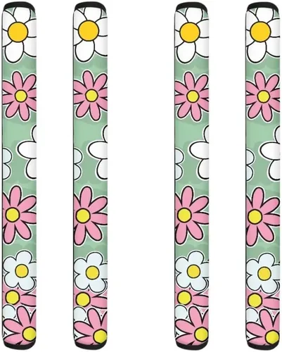 Miniatura 29 de Coldinair Fundas protectoras antideslizantes para manijas de puerta de refrigerador con estampado de mármol aguamarina, asas de decoración