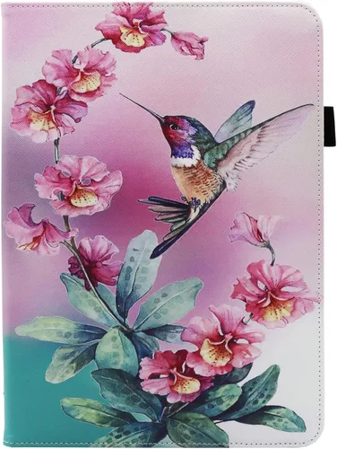Miniatura 2 de Funda universal para tablet Android de 10 y 10.1 pulgadas, Dluggs de piel sintética con rotación de 360 grados, soporte multiángulo