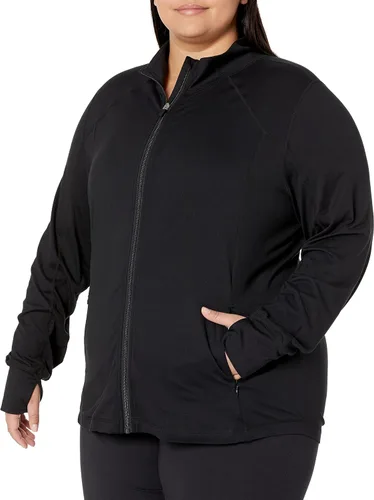 Miniatura 3 de Tienda Essentials Chaqueta elástica con cremallera completa para mujer (disponible en tallas grandes)
