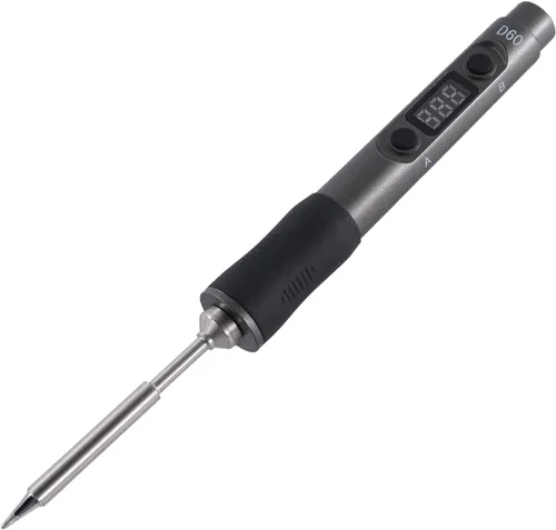 Soldador eléctrico, SEQURE D60B Pro Kit de soldadura portátil, compatible con PD 3.0, apagado y apagado automático, cable XT60, adaptador de