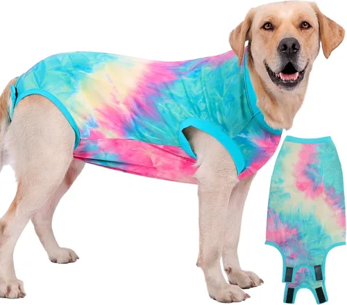 Miniatura 6 de Traje de Recuperación de Cirugía de Perro, Traje de Recuperación Quirúrgica para Perro Macho Hembra Neuter, Camisa de Esterilización Mameluco