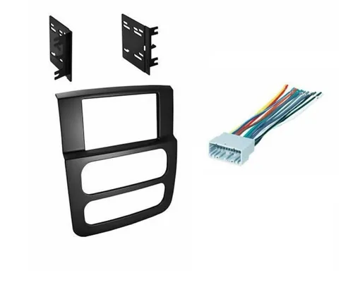 Miniatura 3 de Kit de instalación de radio estéreo de coche doble DIN compatible con Dodge RAM (Dash Kit) 2002 2003 2004 2005