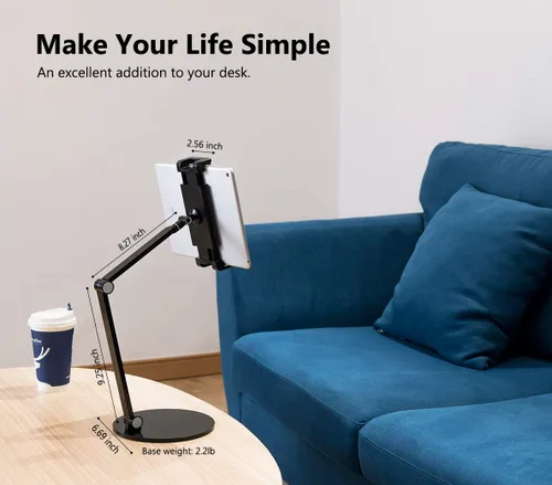 Miniatura 3 de Soporte para iPad para Escritorio, Soporte Surface Pro, Soporte Ajustable Multi-Ángulo para Tableta para Pantalla de 4.7''- 13'' Microsoft Surface