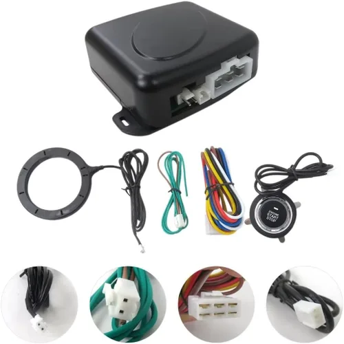 Miniatura 2 de Arrancador automático del interruptor del motor de encendido del botón de encendido del motor de 12V del coche