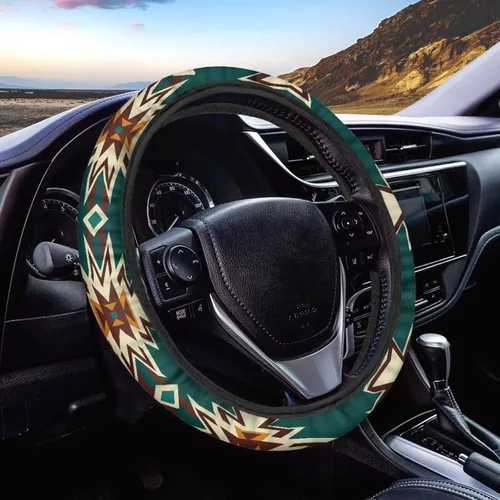 Miniatura 21 de Funda de volante de 15 pulgadas, naranja, para automóvil - Fundas de volante de auto de Batimóvil, accesorios de Halloween, de neopreno, Murciélago
