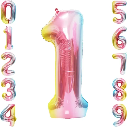 Miniatura 62 de SINBEE Globo dorado del número 10, papel de aluminio Mylar de 40 pulgadas, decoración de fiesta reutilizable para cumpleaños, aniversario, Oro