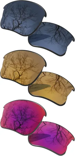 Miniatura 25 de ToughAsNails Juego de 3 lentes polarizadas de repuesto para Oakley Flak Jacket XLJ Pack