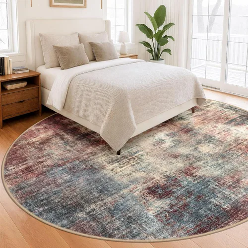 Miniatura 258 de IOHOUZE Alfombra abstracta lavable de 3 x 12 pies para pasillos, antideslizante para cocina, camino de entrada de lana sintética para interiores