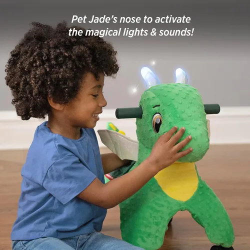 Miniatura 6 de Radio Flyer Juguete de Montar de Peluche para Niños Pequeños – Juguete de Montar Rodante Suave y Acolchado para Niños de 1–3 Años, Juguete de Empuje