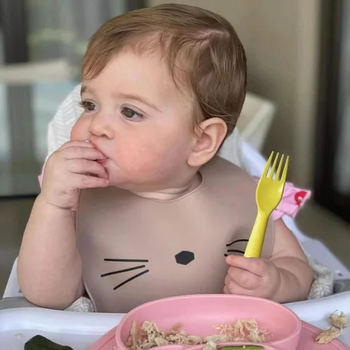 Miniatura 4 de cubiertos para niños cucharas y tenedores utensilios para niños pequeños plásticos reutilizables juego de cubiertos para bebés vajilla para la Dulce