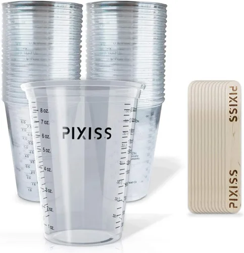 Miniatura 3 de Increíble kit de resina epoxi fundida transparente por Alumilite, vertido profundo con 20 vasos de mezcla de plástico desechables y varillas