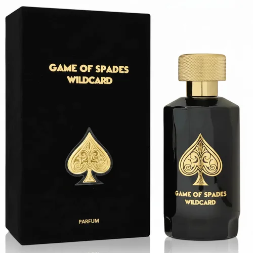 Jo Milano Game of Spades Wildcard Parfum Spray | 3.4 oz (3.4 fl oz) | Vainilla, manzana, tonka, madera de Oud, aroma a bergamota | Fragancia de