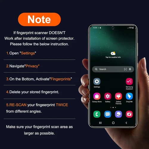 Miniatura 3 de Paquete de 3 + 2 unidades UniqueMe compatible con Samsung Galaxy S21 FE 5G (no para Galaxy S21), protector de pantalla de vidrio templado