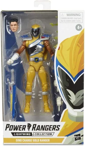 Miniatura 3 de Power Rangers Lightning Collection - Figura de acción coleccionable de Dino Charge Gold Ranger de 6 pulgadas con accesorios