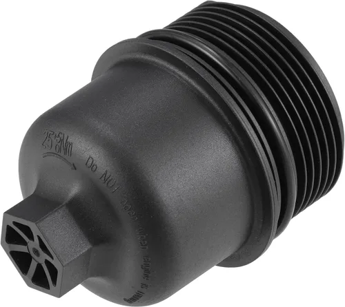 Miniatura 5 de X AUTOHAUX Cubierta negra del casquillo del filtro del motor del aceite del coche para Chrysler para Dodge para Jeep para Ram 68191350AA
