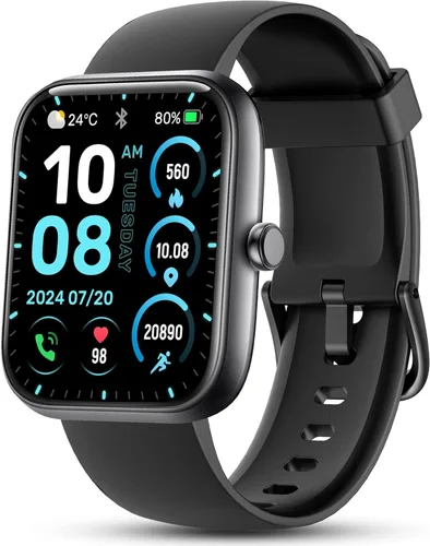 Reloj inteligente, 1.83'' Smartwatch para mujeres y hombres, responde y realiza llamadas, Alexa, reloj de fitness, IP68 impermeable, rastreador de
