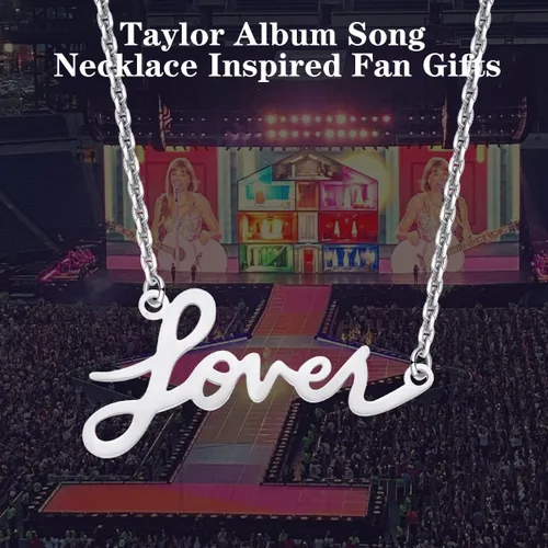 Miniatura 4 de COTATI Taylor Collar Swifties Álbum Amante de la música Media noche Eras Speaknow Fearless Todo demasiado bien Folklore Joyería Inspirada Fans