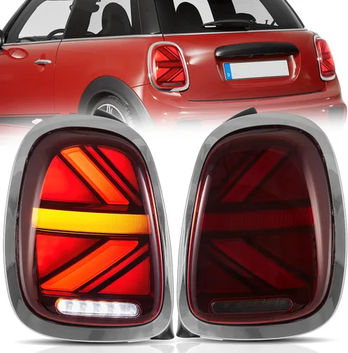 Miniatura 24 de Ensamble de luces traseras VLAND Compatible con BMW Mini R50 R52 R53 2001-2006, lámpara trasera Union Jack con DRL dinámico, luz trasera con señal