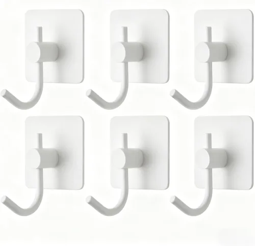 Miniatura 12 de VAEHOLD - Paquete de 4 ganchos de pared, resistentes, impermeables, de aluminio para colgar abrigos, sombreros, llaves, ropa, gancho de pared