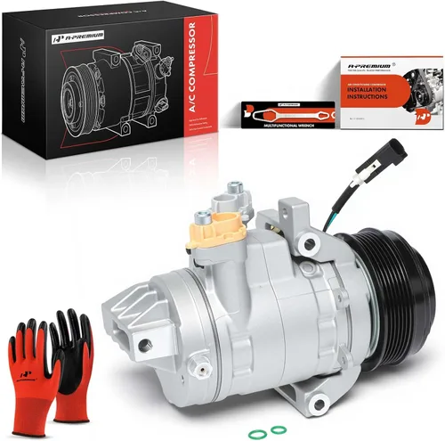 Miniatura 10 de A-Premium Compresor de aire acondicionado de CA con embrague compatible con Ford F-150 2015-2017 V6 2.7L turbocompresor, con estilo DKS20