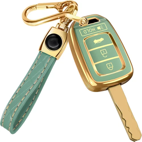 Miniatura 15 de Lucrum Compatible con funda para llavero Honda y llavero de cuero - Estuche de llavero de TPU para Accord Civic CR-V HR-V Pilot Ridgeline SE LX