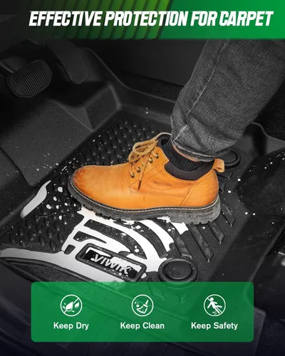 Miniatura 4 de Tapetes VIWIK para Ford Maverick Fuel 2025-2022, forros de piso 3D antideslizantes, tapetes impermeables de TPE para automóvil, protección de ajuste